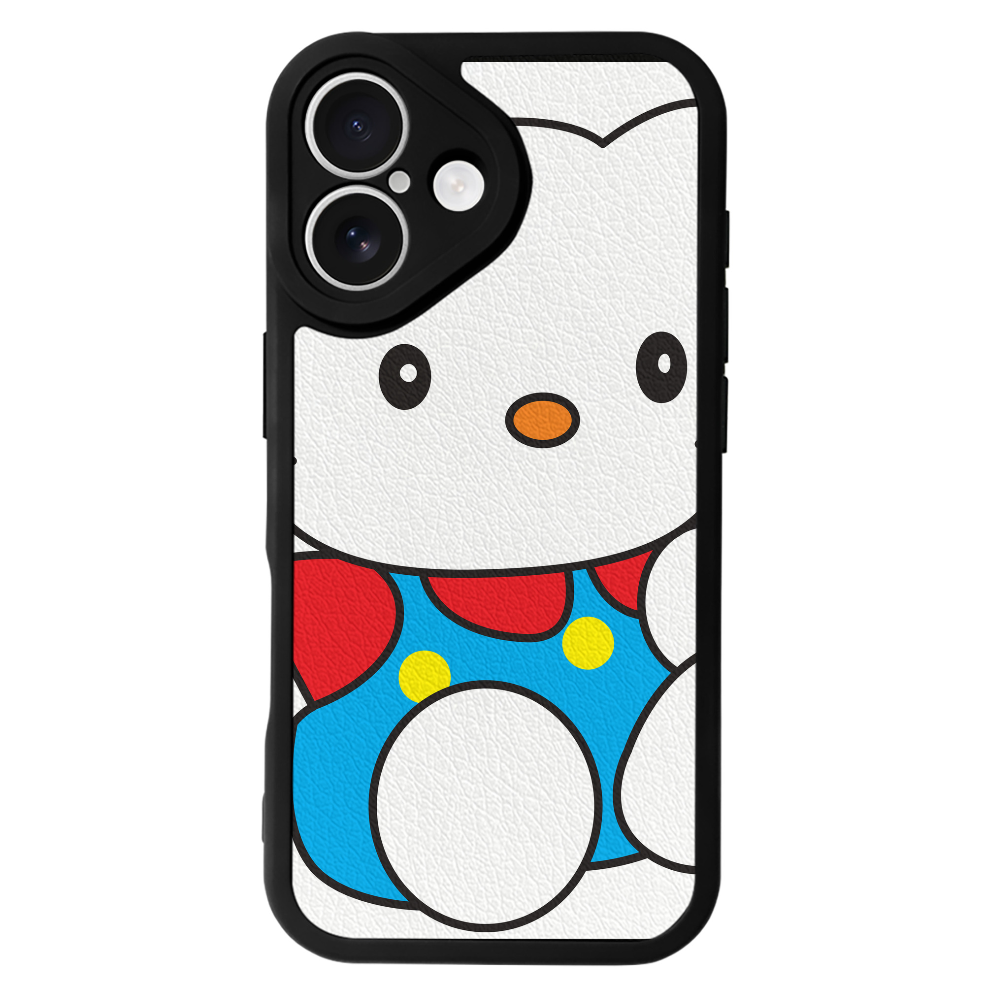 （画像用） Hello Kitty ハローキティ 【iPhone 16シリーズ対応】シリコンスマホケース（レザー調） 材質：シリコン